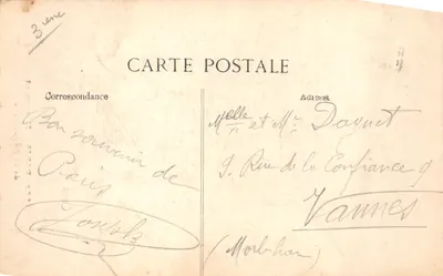 PARIS — Monument de la République — éditeur impr. sur la carte n° 4252 — 뒷면