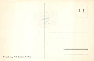 Chamonix — Aiguilla Dru i linia kolejowa Montenvers — J. J. 8826 — Rewers
