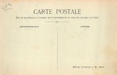 Paris (1er arrt) — La Sainte-Chapelle — Édition Artistique C. M — Verso