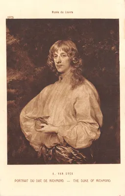 Portrait du Duc de Richmond — œuvre d'A. Van Dyck — Musée du Louvre — édition 1975