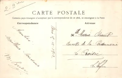 Paris - Boulevard des Italiens — vue aérienne avec éditeur B.F., n° 245 — 뒷면