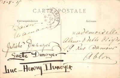 Tour de Montlhéry — Plateau de la Tour de Montlhéry — Éditeur : Établ. Léon Béthune, Reprod. série 3 — 뒷면