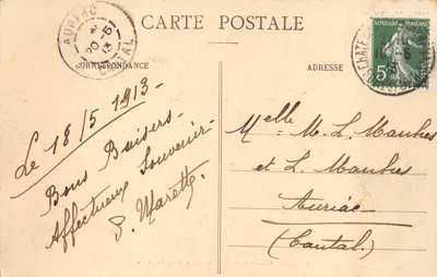 Forêt de Châteauneuf — Vue prise Allée du Jaglu — Ch. Foucault, édit., Dreux, n°42 — Verso