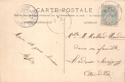 Marseille — Intérieur du Vieux Port — Éditeur : Lacombe & Lacom, Marseille, n° 1776 — Verso