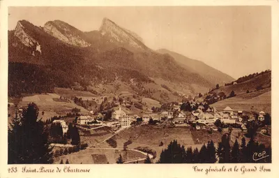 Saint-Pierre de Chartreuse — Vue générale et le Grand Som — éditeur C. Cap, n° 233