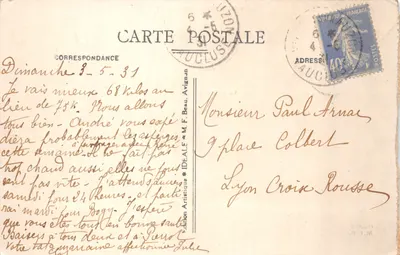 Fontaine de Vaucluse — Ogólny widok — wydawnictwo Artisitique — Rewers