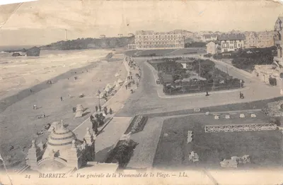 Biarritz — Vue générale de la Promenade de la Plage — LL, n°24