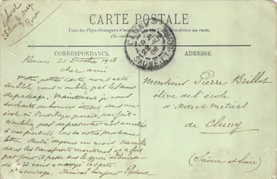 Rouen — Sala Pas-Perdus w Pałacu Sądowym — LL. nr 12 — Rewers