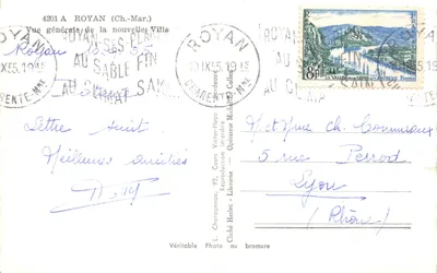 Royan — Vue générale de la nouvelle Ville — Elcé — Verso