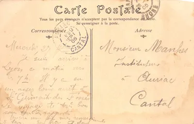 LYON — Le Palais de Justice et le Coteau de Fourvières — Éditeur : POSTES — 뒷면