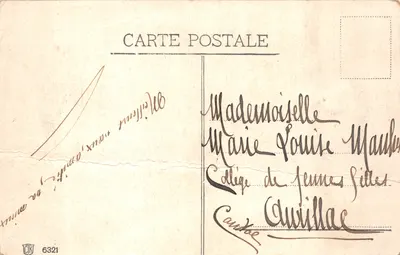 Paris - Notre-Dame — façade de la cathédrale gothique, éditeur '7 - PARIS - Notre-Dame' et timbre 5c République Française — 뒷면