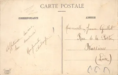 Aiguilles de Polset — sommet enneigé avec deux grimpeurs — éditeur E. Reynaud, Chambéry, n° 3051 — 뒷면