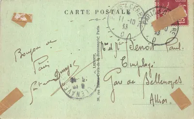 Paris — Tombeau du Soldat Inconnu — A.L. (éditeur) — 뒷면