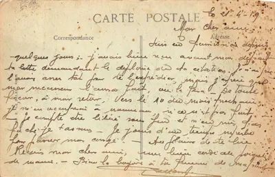 Paris — Avenue de l'Opéra — vue vers l'Opéra Garnier — éditeur E.P.D. n°4050 — Verso
