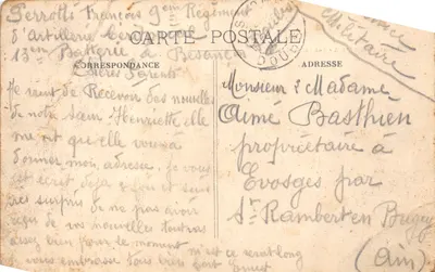 Promenade des Glacis — Vue sur Besançon — Édition des Nouvelles Galeries — 뒷면