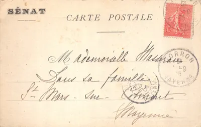 SÉNAT — Salle des Conférences — Plafond allégorique de la coupole centrale par J. Alaux, éditeur SÉNAT, n°13 — Verso