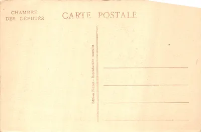 Chambre des Députés — Façade sur le Quai — Édition Pepper — 뒷면