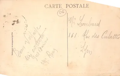 CANNES - Le Casino et la Plage - ÉDIT. GILETTA n° 510 — Verso
