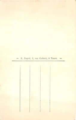 Chinon (Indre-et-Loire) — Le Château (XIIIe et XVe s.) — Salle où Jeanne d'Arc est venue reconnaître Charles VII — éditeur A.P. n°21 — Verso