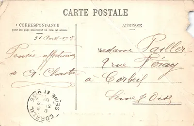 Chamonix — Observatoire Vallot — J.J. 6205, éditeur Jullien frères, Genève — Verso