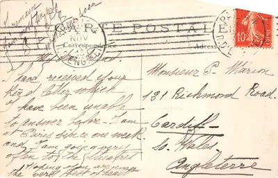 PARIS — Notre-Dame — L'Abside — M.J. — n° 537 — Verso
