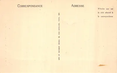 Vincennes — Le Donjon — éditeur LL, n° 15 — Verso