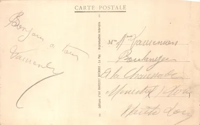 La Louvesc (Ardèche) — L'Allée des Soupirs à Grange Neuve et le Val d'Or — éditeur MARGERIT BRÉMOND, n° 7825 — Verso