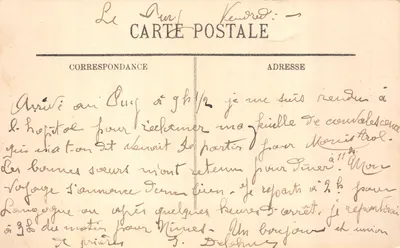 Le Puy — Statue colossale de Notre-Dame de France, fondue avec le bronze des canons de Sébastopol — éditeur LL — Verso