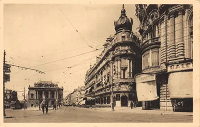 Montpellier — Place de la Comédie et rue de la République — Éditions d'Art Yvon