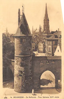 Mulhouse - Le Bollwerk - Tour Salvator XIVe siècle