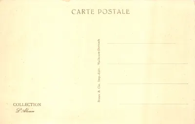 Sélestat — Wieża zegarowa i Hotel Czarnego Jagniątka — wydawca Braun & Cie, Mulhouse-Dornach — Rewers