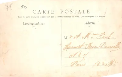 PARIS — Le Petit Palais — Édition E. L., Paris — Verso