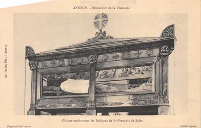 Annecy - Monastère de la Visitation — Châsse renfermant les reliques de Saint-François de Sales, éditeur Ad Paroi, Annecy
