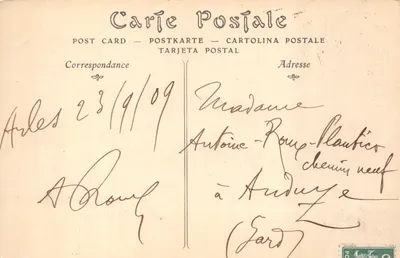 Arles — Propylée Teatru Rzymskiego — ND Fot. nr 108 — Rewers