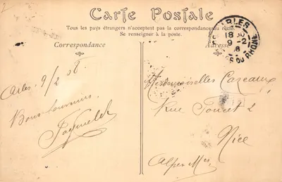 Arles — Vue prise aux Arènes — éditeur CAISE — 뒷면