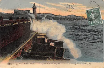 Marseille — Coup de Mer sur la Jetée — Éditeur B.D. n°21