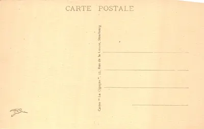 Colmar — A Catedral de São Martinho — editor 'Cartes "la Gigogne"' — Verso