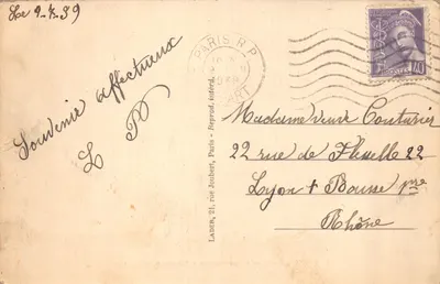 PARIS — Boulevard des Italiens - Boulevard Haussmann — LADÈRE, Paris — Rewers