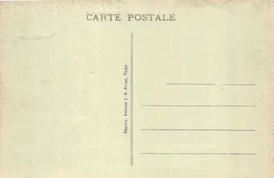 Le Puy - O jardim público - O Cavalo - editor Ideal, n.º 8064 — Verso
