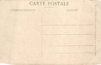 Strasbourg — La cathédrale (côté sud) — Maison d'édition d'Art A. Stacien, Strasbourg, rue Gustave Doré — 裏面