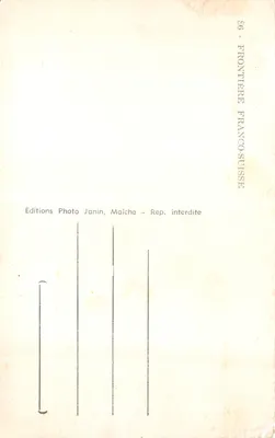 A Moinha de La Roche e os rápidos do Doubs — vista panorâmica com editora Editions Photo Janin, Maîche — Verso