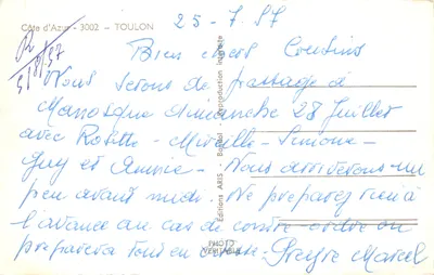 Toulon — vue du port et du bâtiment naval — Éditions ARIS Bateaux — 뒷면