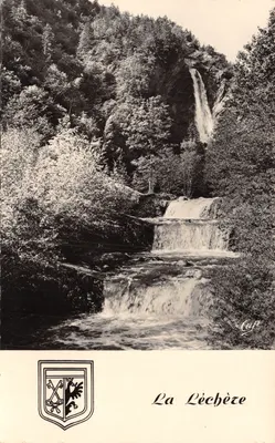 La Lèchêze — cascade en forêt — éditeur Réal-Photo, n° 417