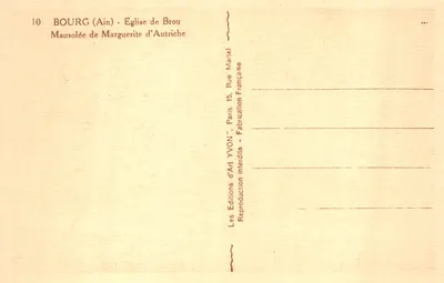 Bourg (Ain) - Église de Brou — Mausolée de Marguerite d'Autriche — पीछे