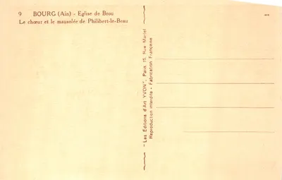 Bourg (Ain) - Kerk van Brou - Het koor en het mausoleum van Philibert-le-Beau — Achterkant