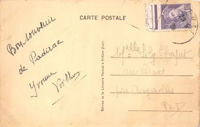 Gouffre de Padrac - Rzeka Plane — wydawca Édition de la Librairie Vertuel (Lot), nr 296 — Rewers