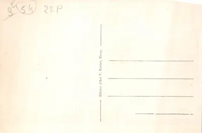 Nancy — Plac Stanisława — wydawca V. Reeder, nr 452 — Rewers