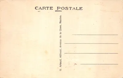 Nîmes - Le Cirque des Arènes — vue aérienne du monument antique, éditeur G. Artaud, Nantes, n° 68 — 裏面