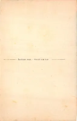 Route des Alpes — Le Pont de Gueydan et le Tunnel (Entrée du Haut-Var) — Édition Paul, Touët-sur-Var, n°2920 — Verso