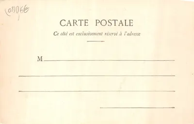 Chouvigny - Roc Armand — uitzicht op rotsige kliffen met pad, uitgever Phototype A. Berberet & Cie, Nancy — Achterkant
